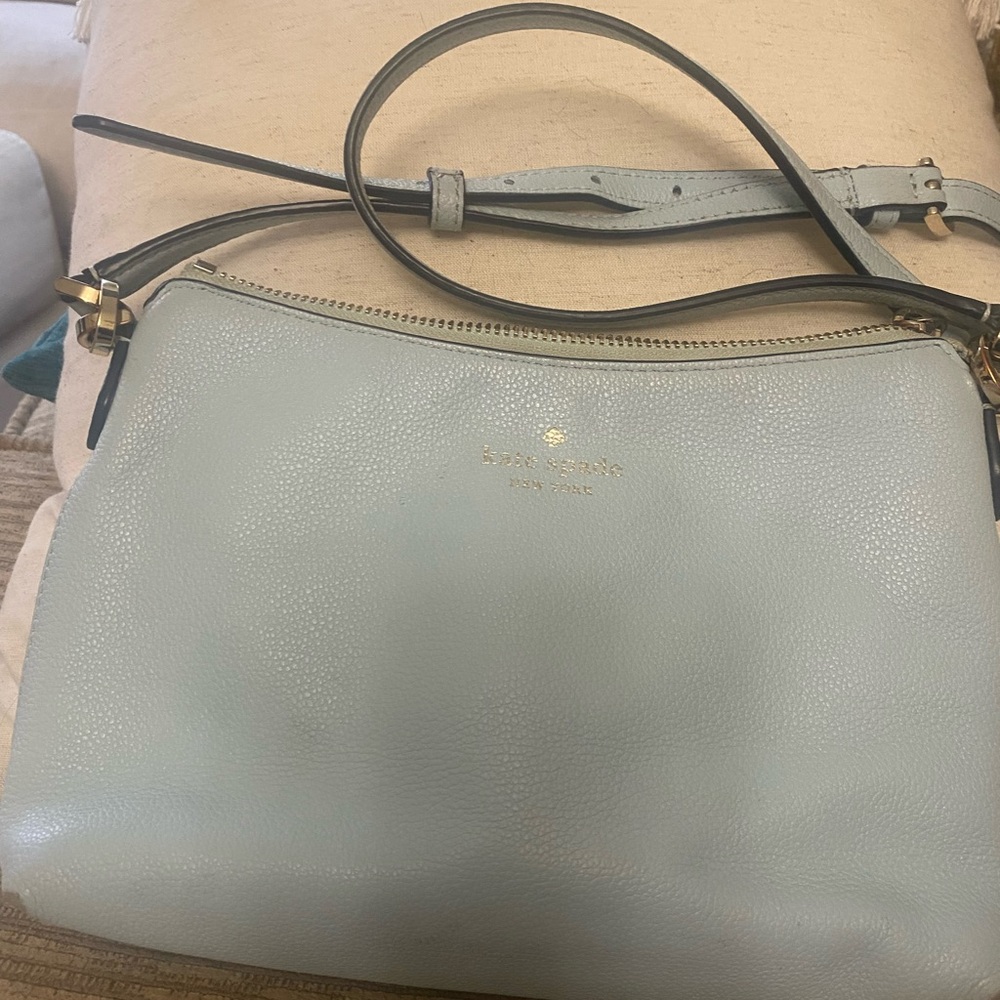 Kate Spade Bailey Leather Crossbody in Blue Glow